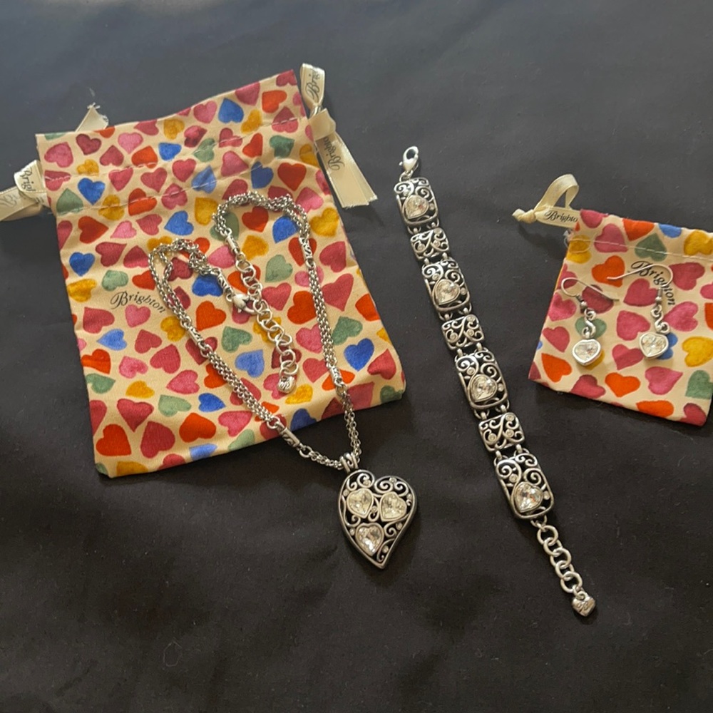 Brighton Dallas Heart Crystal 3 Piece Set